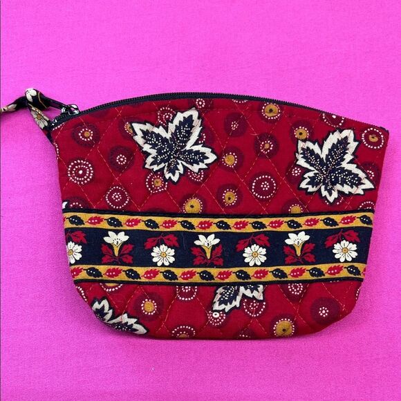 Vera Bradley Red Coin Cosmetic Bag - Picture 1 of 5